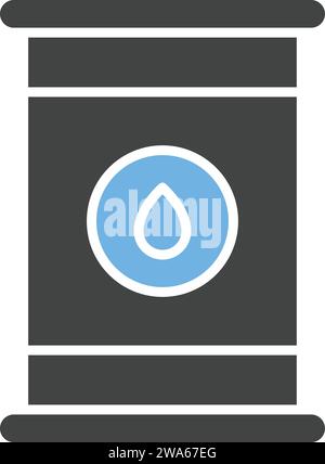 Oil Drum icon vector image. Stock Vector