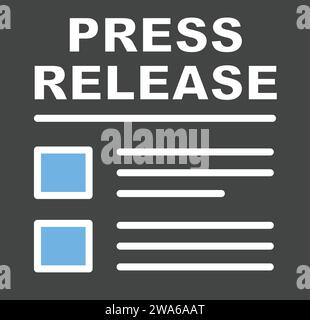 Press Releases icon vector image. Stock Vector