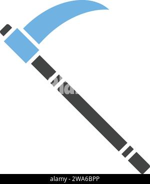 Scythe icon vector image. Stock Vector