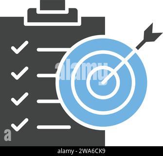 Set Goals icon vector image. Stock Vector