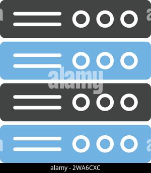 Server icon vector image. Stock Vector