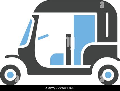 Tuk-Tuk icon vector image. Stock Vector