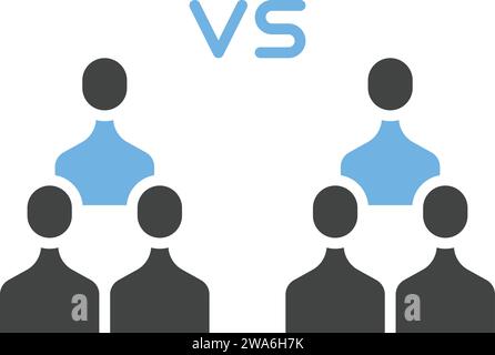 Team Vs Team icon vector image. Stock Vector