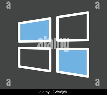 Windows icon vector image. Stock Vector