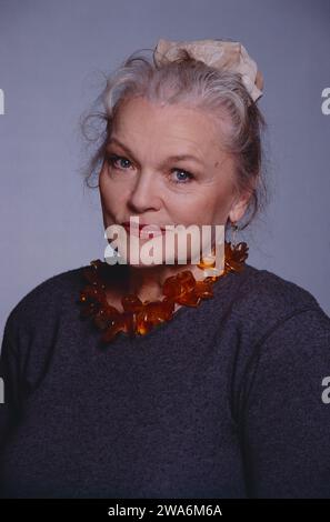 Eva-Maria Hagen, deutsche Schauspielerin, Synchronsprecherin und Sängerin, Portrait, Jahr 2000. Eva-Maria Hagen, German actress, voice actress and singer, portrait, year 2000. Stock Photo