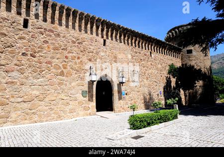 Jarandilla de la Vera, Castillo Palacio de los Condes de Oropesa (15th century). Caceres, Extremadura, Spain. Stock Photo