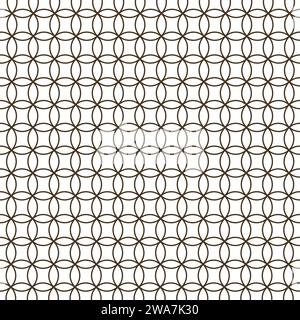 Geometric pattern of circles on white background Stock Vector