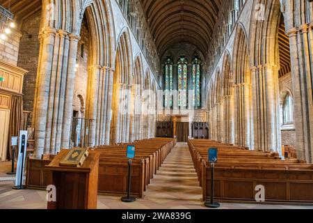 Dunblane Cathedral interior, Dunblane, Scotland, UK Stock Photo