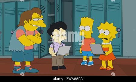 THE SIMPSONS, from left: Nelson Muntz (voice: Nancy
