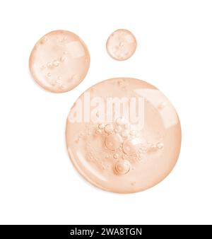 Serum on white background, top view. Skin care product Stock Photo - Alamy