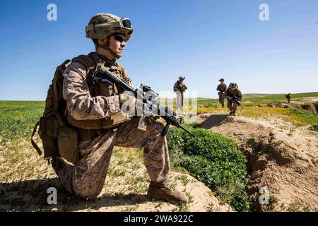 US military forces. 20180314-CA957-0034 HAIFA, Israel (March 14, 2018) U.S. Marine Lance Cpl. Michael A. Ospina, a mortarman assigned to the Tactical Recovery of Aircraft Personnel (TRAP) team, 26th Marine Expeditionary Unit (MEU), surveys the surrounding area during a simulated search mission in Haifa, Israel, during exercise Juniper Cobra 2018 March 14, 2018. Juniper Cobra is a computer-assisted exercise conducted through computer simulations focused on improving combined missile defense capabilities and overall interoperability between the U.S. European Command and Israel Defense Force. (U. Stock Photo