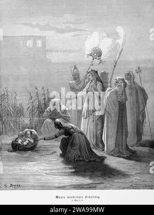 Illustration Of Of The Finding Of Moses By The Pharaoh S Daughter From