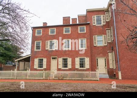 The Exterior of Edgar Allan Poe National Historic Site in Philadelphia, Pennsylvania, USA Stock Photo