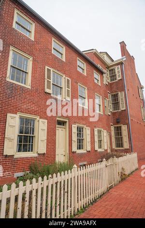 The Exterior of Edgar Allan Poe National Historic Site in Philadelphia, Pennsylvania, USA Stock Photo