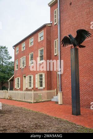 The Exterior of Edgar Allan Poe National Historic Site in Philadelphia, Pennsylvania, USA Stock Photo