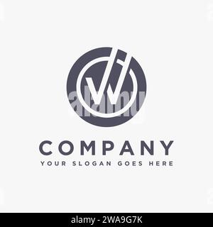 Letter W checkmark logo icon vector template on white background Stock Vector
