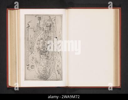 Reproduction of a print of a siege plan of the siege of Pontefract ...