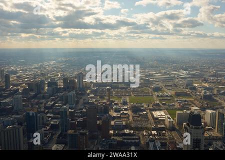 CHICAGO, IL - CIRCA MARCH, 2016: view of Chicago from John Hancock Center. Chicago is a major city in the United States of America. Stock Photo