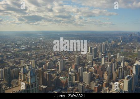 CHICAGO, IL - CIRCA MARCH, 2016: view of Chicago from John Hancock Center. Chicago is a major city in the United States of America. Stock Photo