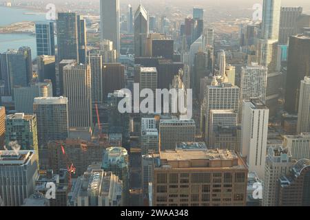 CHICAGO, IL - CIRCA MARCH, 2016: view of Chicago from John Hancock Center. Chicago is a major city in the United States of America. Stock Photo