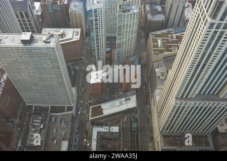 CHICAGO, IL - CIRCA MARCH, 2016: view of Chicago from John Hancock Center. Chicago is a major city in the United States of America. Stock Photo