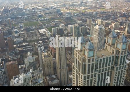 CHICAGO, IL - CIRCA MARCH, 2016: view of Chicago from John Hancock Center. Chicago is a major city in the United States of America. Stock Photo