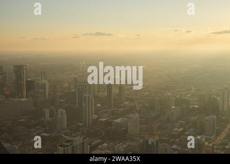 CHICAGO, IL - CIRCA MARCH, 2016: view of Chicago from John Hancock Center. Chicago is a major city in the United States of America. Stock Photo