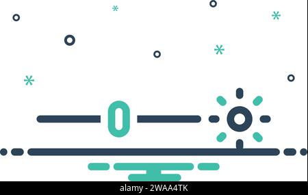 Icon for contrast,brightness Stock Vector