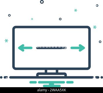 Icon for widescreen,broad Stock Vector Image & Art - Alamy