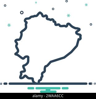 Icon for ecuador,region Stock Vector