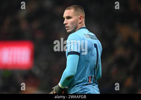 Milan, Italy. 02nd Jan, 2024. Boris Radunovic (Cagliari) during AC Milan vs Cagliari Calcio, Italian football Coppa Italia match in Milan, Italy, January 02 2024 Credit: Independent Photo Agency/Alamy Live News Stock Photo