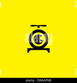 Drone Logo Design. Camera Logo Vector Stock Vector