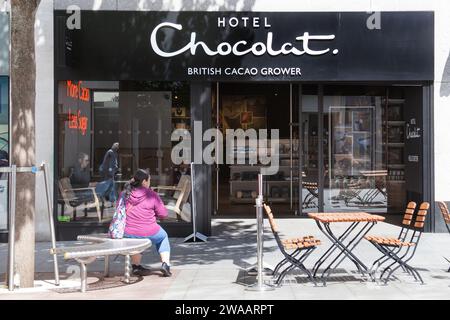 The Hotel Chocolat shop in Exeter, devon in the UK Stock Photo