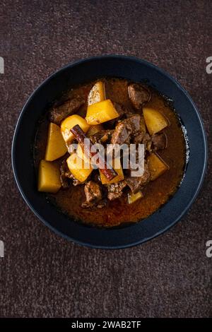 Beef massaman curry with potatoes Stock Photo