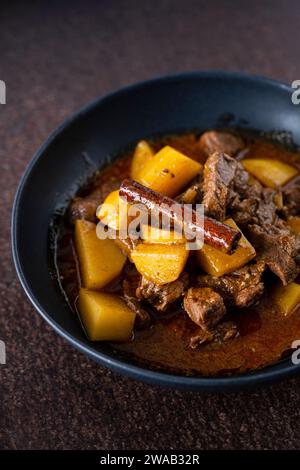 Beef massaman curry with potatoes Stock Photo
