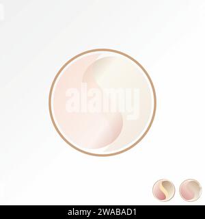 Logo design graphic concept creative premium abstract vector stock unique initial letter S font shadow soul yin yang Related to monogram tech painting Stock Vector