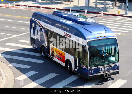 Los Angeles, California: Los Angeles LADOT Transit DASH Bus Stock Photo