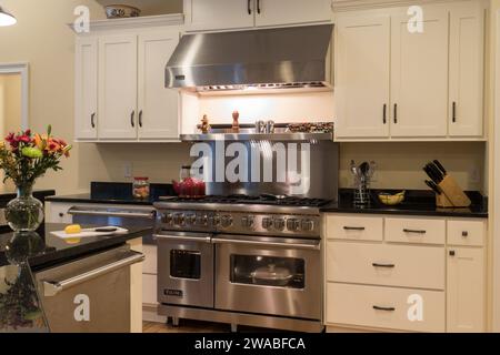 Large Modern kitchen, features state of the art appliances and recessed ...