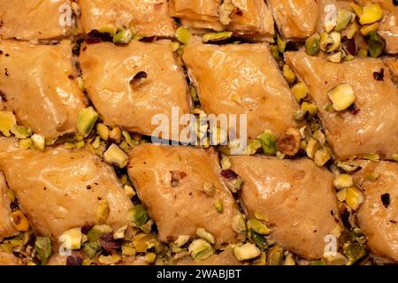 Traditional baklavas with nuts Stock Photo