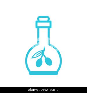 Olive oil, From blue icon set. Stock Vector