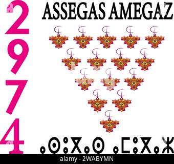 New Amazigh Year 2974. Vector Illustration Stock Vector Image & Art - Alamy