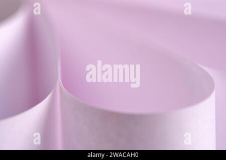 Abstract pink macro background smooth lines of paper sheets Stock Photo