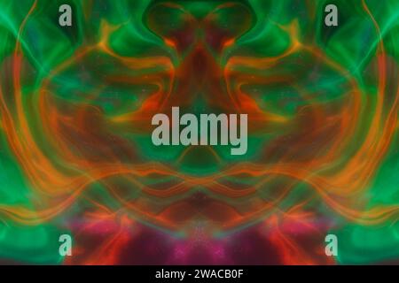 Abstract multicolored background with smoky lines Stock Photo