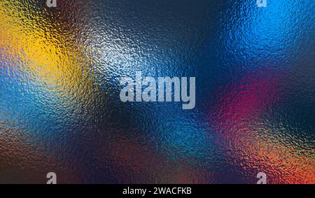 Flare background. Neon color gradient effect. Dark metal texture. Light metalic glass. Abstract shine bokeh. Sparkle design for print. Bright glow Stock Vector