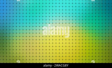 Abstract grid background of rounded bright, vibrant & summery colored squares. Full frame abstract light & natural background for poster, template etc Stock Photo