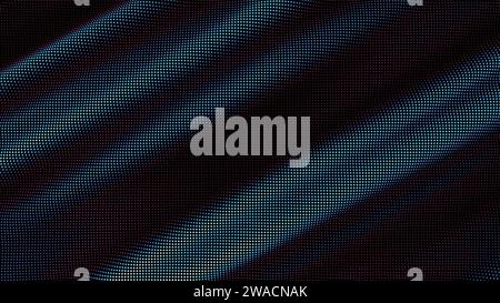 waves of colorful points. Digital data splash of point array. Futuristic smooth glitch UI element Stock Vector