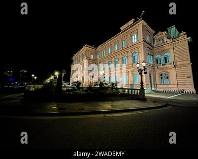 Beautiful view of Plaza de Mayo, the Casa Rosada Presidents house, The Kirchner Cultural Centre, in Puerto Madero. Buenos Aires, Argentina. Stock Photo