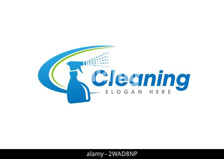 Cleaning Service Business Logo Symbol Icon Design. Cleaning spray vector icon symbol Stock Vector