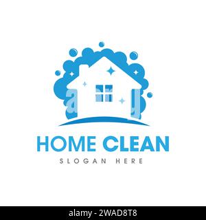 House Cleaning Service Business Logo Symbol Icon Design Template Stock Vector