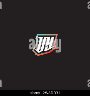VY letter combination cool logo esport initial and cool color gradattion ideas Stock Vector